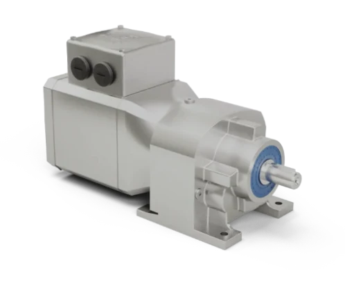 Motorreductor coaxial NORDBLOC.1 NORD con diseño higiénico de superficie lisa sin orificios